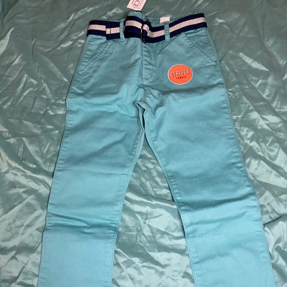The Children’s Place Dusty Blue Pants w/ belt